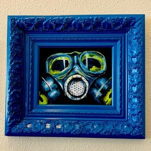 Original Gasmask Acrylic painting fine art